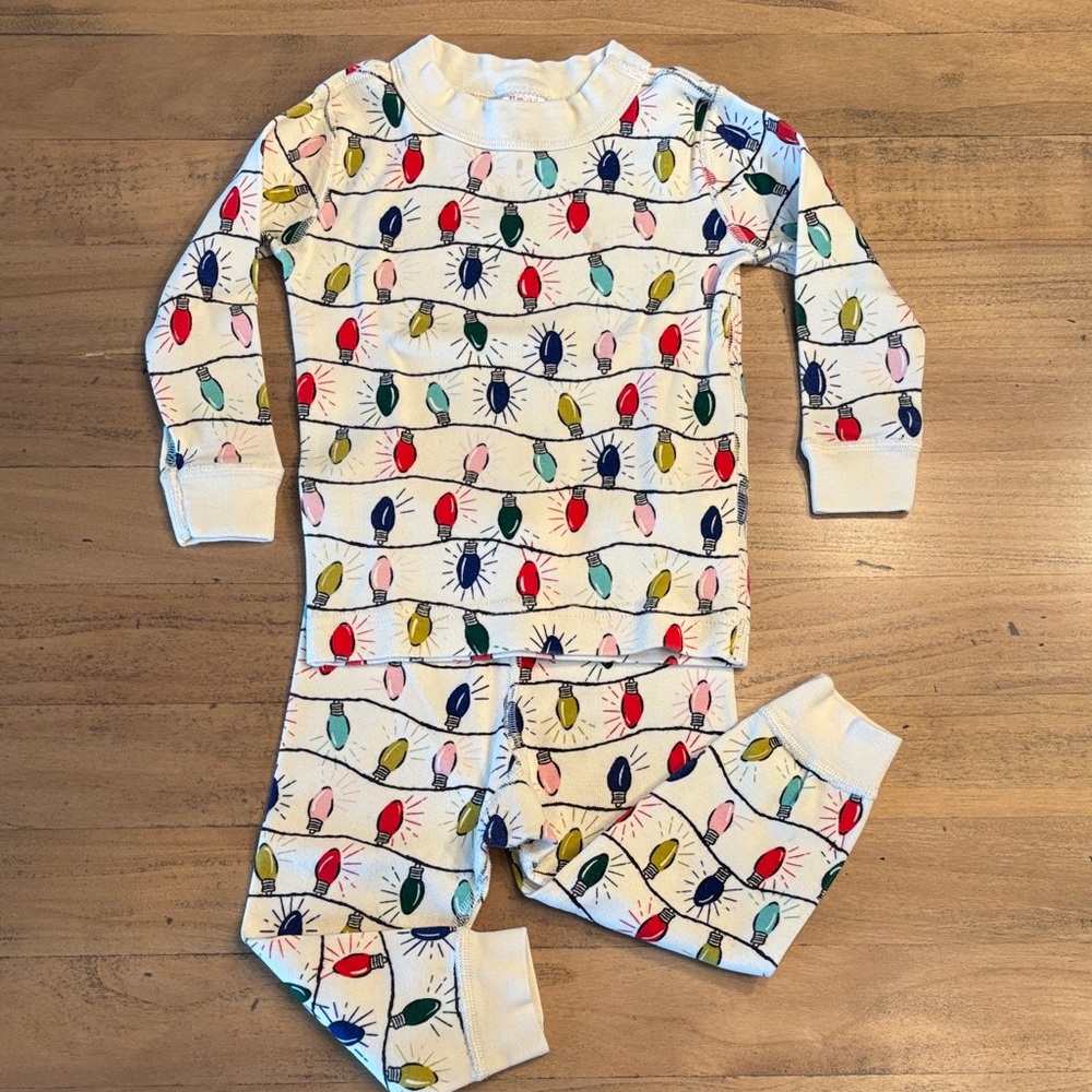 Hanna Andersson Kids Pajama Set with Colorful Lights